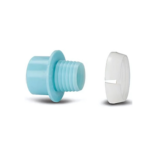 Polypipe Polyfast MDPE Heavy‑Gauge Adaptor Set (Light Blue) 25 mm × ¾″ – 467HG34