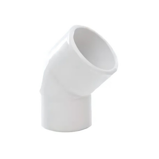 Polypipe Spigot Bend (White) 32mm x 45° - MU105W