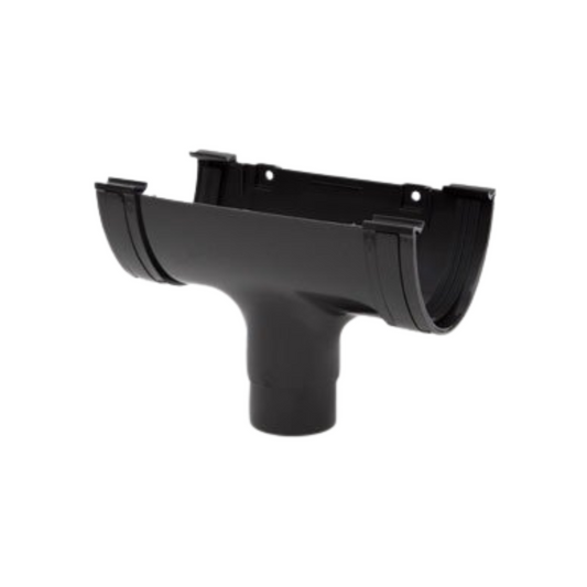 117mm x 75mm Gutter Running Outlet - Polypipe (Anthracite) – RD505A