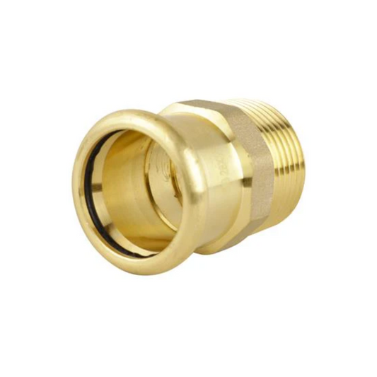 Pressfit BSP Water Male Adapter (Gold) 15mm x 1/2" – PFWSAM-15D