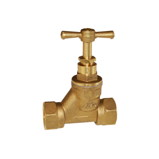 GENBRA Female to Female BS Stop Tap (Bronze) 1 1/2" – BFST-H
