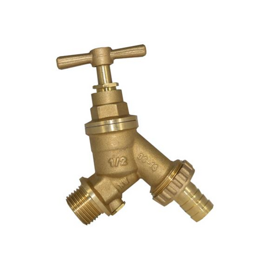 Genbra Hose Union Bib Tap DZR Double Check Valve (Bronze) 3/4" – BFHUBDC-E