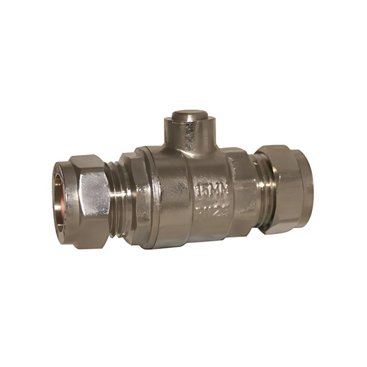 Genbra Isolation Valve Full Bore Heavy (Chrome) 15mm - BFIVHP-15
