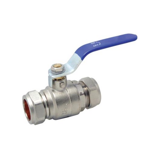 Genbra Blue Lever Ball Valve (Silver) 42mm – BFLBVB-42