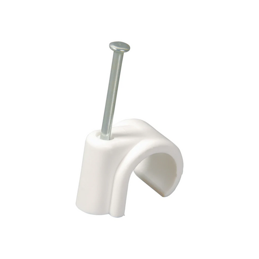 Talon Nail Pipe Clip (White) 28mm – NCW28