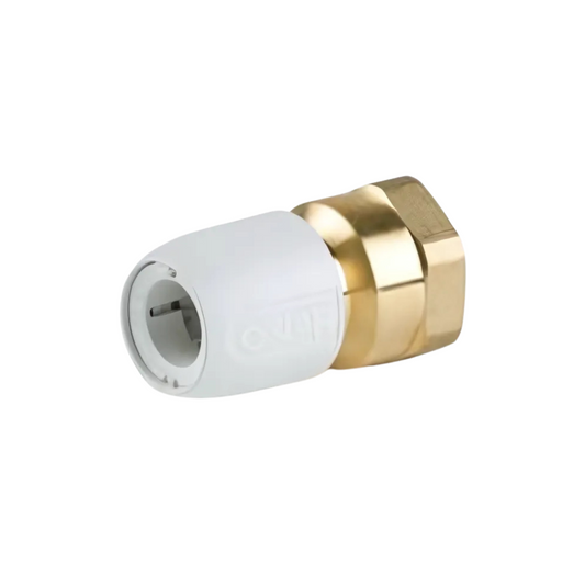 Wavin Hep2O Brass Adaptor Female BSP Push-Fit (White) ¾ x 15 mm - HX24/15W