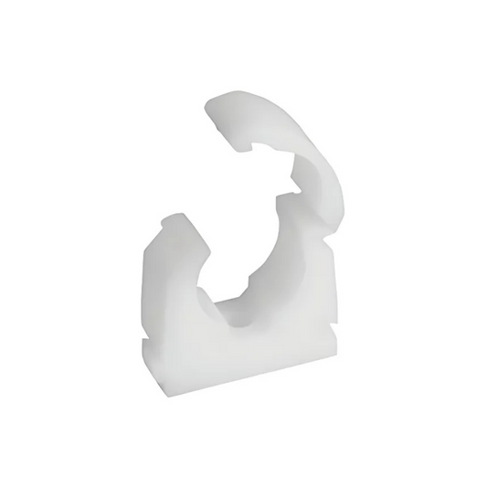 Talon Single Hinged Pipe Clip (White) 10mm - TS10