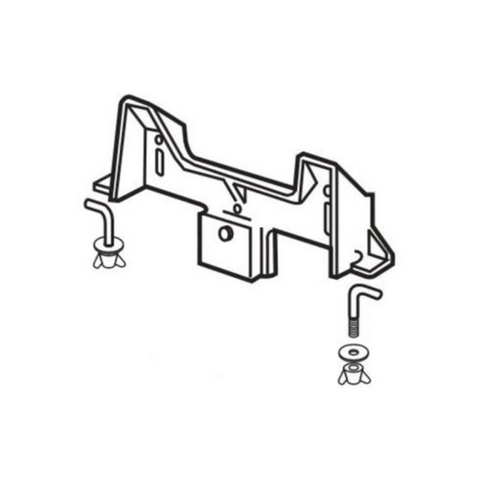 Armitage Shanks Concealed Washbasin Bracket & Fixing Clamp No Waste Support (Silver)- S915167