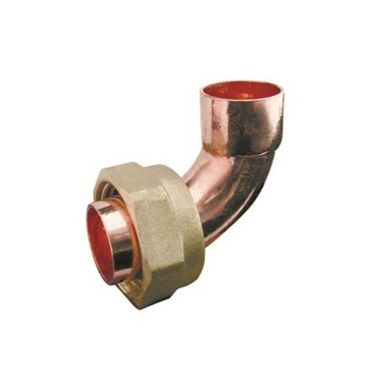 Endfeed Bent Cylinder Union (Copper/Brass) 28mm x 1¼" – EFBCU-28G