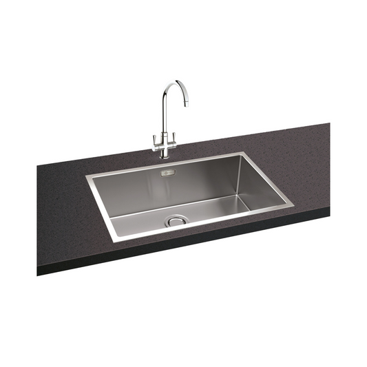 Carron Phoenix Deca XL 1.0 Bowl Undermount Sink with Waste (Stainless Steel) – 127.0437.219