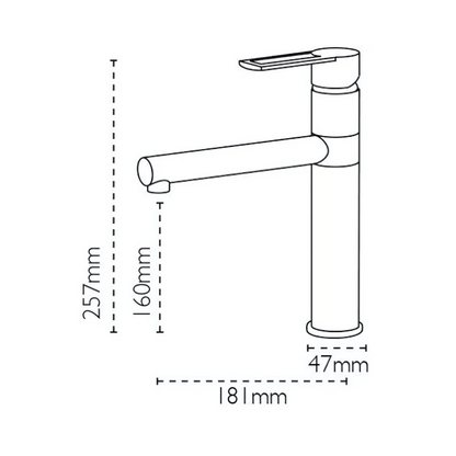 Carron Phoenix Reno Single Lever Tap (Stainless Steel) - 115.0029.805