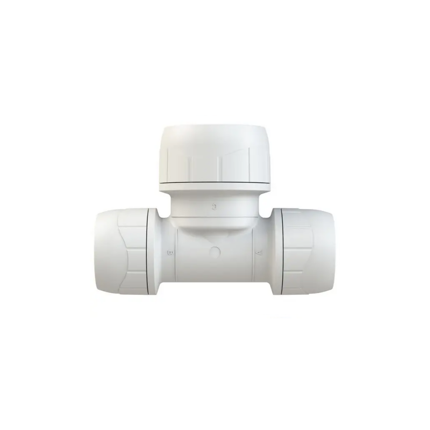 Polypipe Polyplumb Enhanced End Reducing Tee 15mm x 15mm x 22mm - PB1622EW