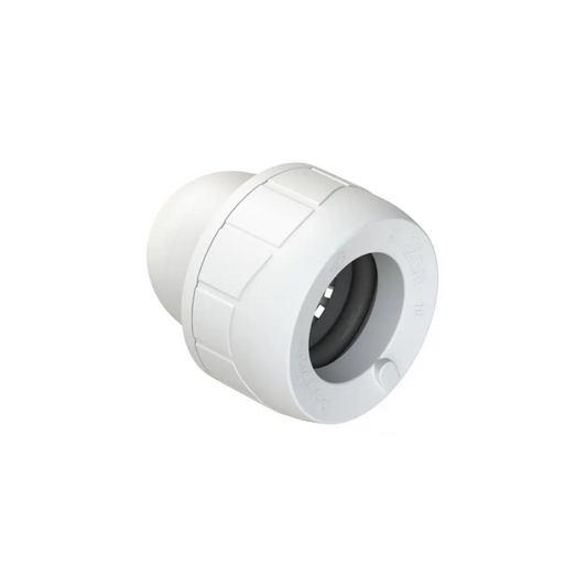 Polypipe Polyplumb Enhanced Socket Blank End 22mm - PB1922EW