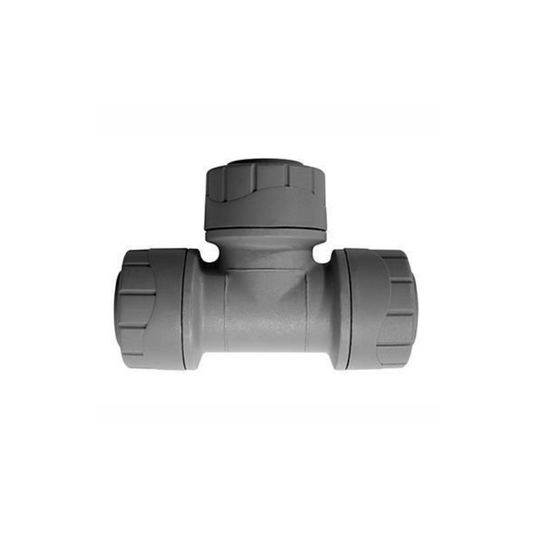 Polypipe Polyplumb Equal Tee (Grey) 10mm - PB210