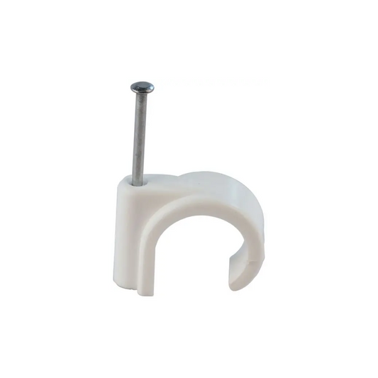 Polypipe Polyfit Nail-in Clip (White) 28mm - FIT2228