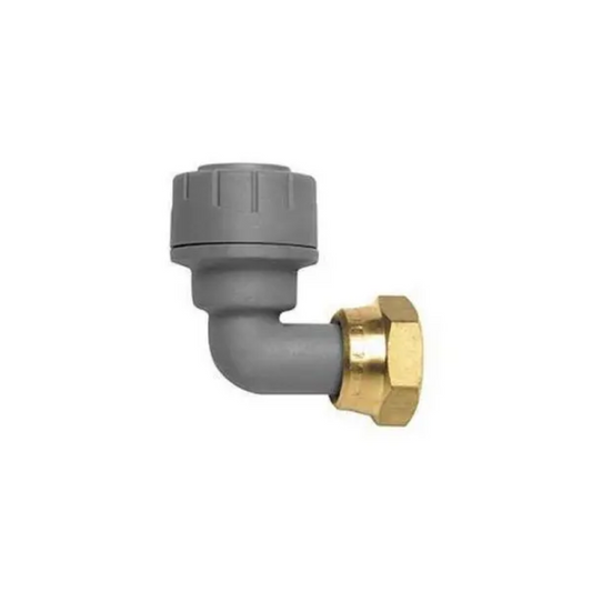 Polypipe Polyplumb Bent Tap Connector (Grey) 15mm x 1/2" - PB1715