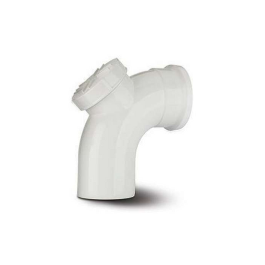 Polypipe Soil Access Bend (White) 110mm x 92.5° - SB413W