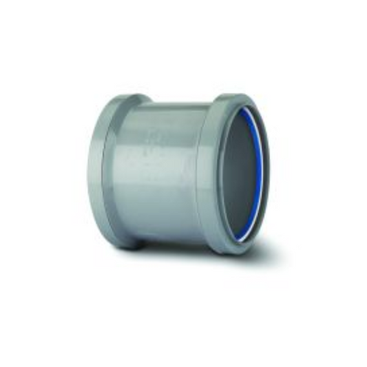 Polypipe Soil Slip Coupler Double Socket (Grey) 110mm - SH45G
