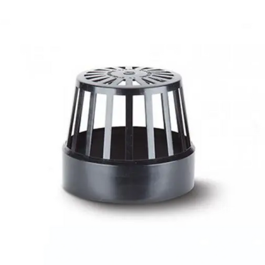 Polypipe Soil Vent Terminal 82mm (Black) - SV32B