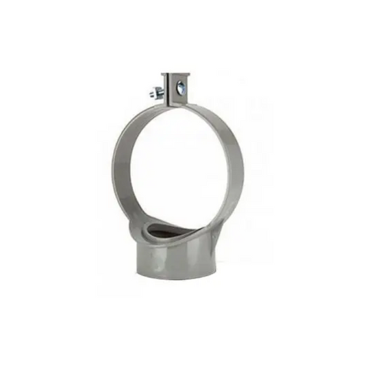 Polypipe Soil Strap Boss Open Back Fix (Grey) 110mm - SG40SG