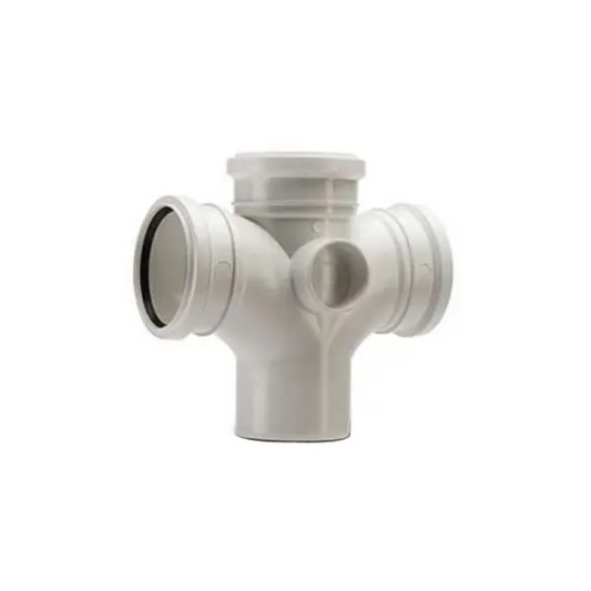 Polypipe Soil Double Branch (White) 110mm x 92.5° - SU420W