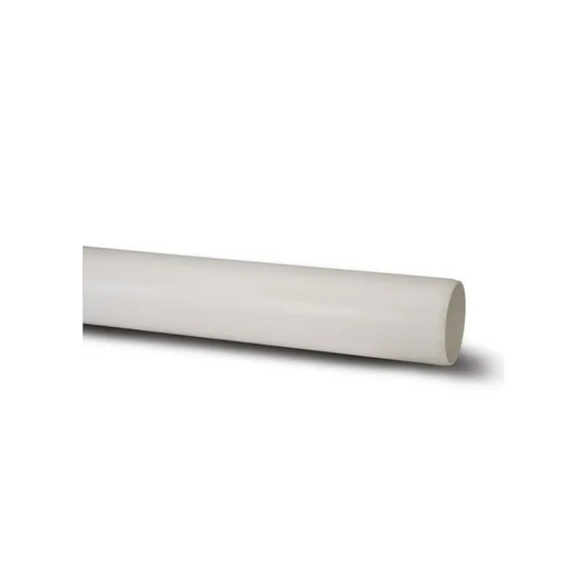 Polypipe Soil Waste Pipe (White) 50mm x 4m - MU301W