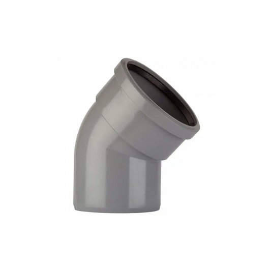 Polypipe Ring Seal Soil Bend (Grey) 82mm x 135° - SB312G