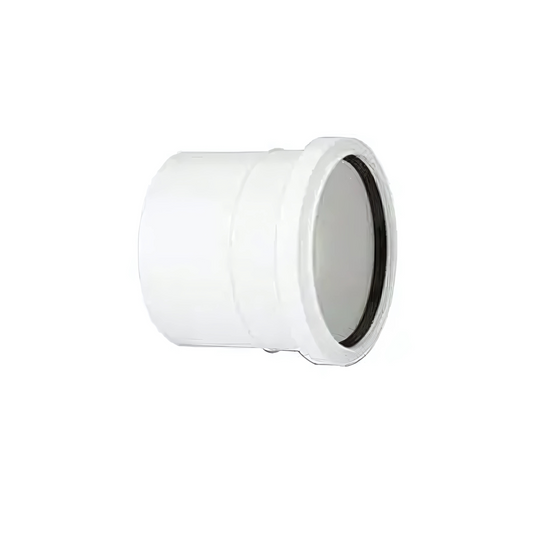 Polypipe Ring Seal Soil Single Socket (White) 110mm - SH43W