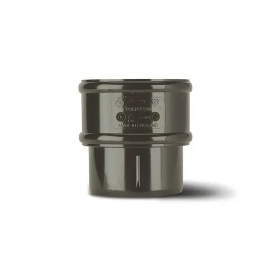 Polypipe Rainwater Downpipe Connector (Anthracite) 68mm - RR125A