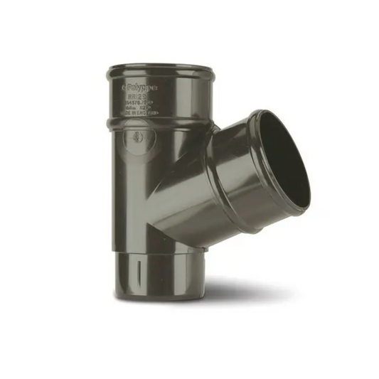 Polypipe Rainwater Pipe Branch (Anthracite) 68mm x 112.5° - RR129A