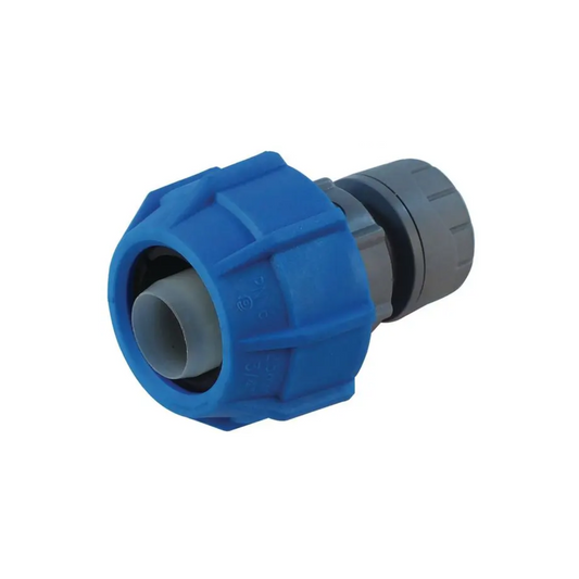 Polypipe Polyplumb Medium-Density Polyethylene (MDPE) Adaptor 15mm x 25mm - PB422515