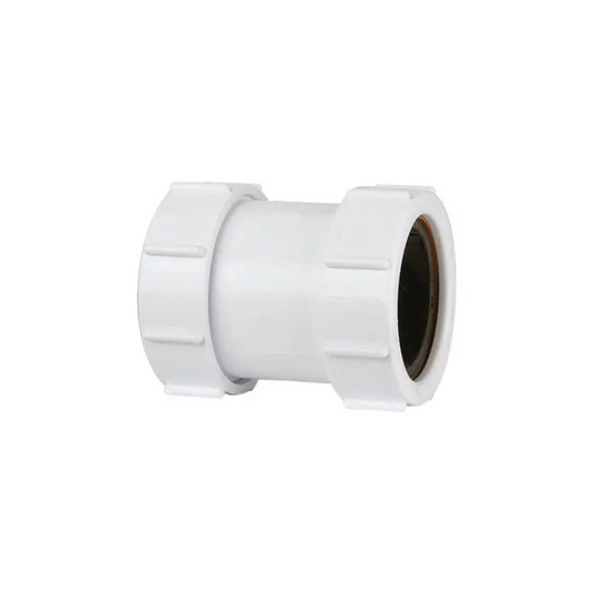 Polypipe Compression Waste Straight Connector (White) 32mm - PS32