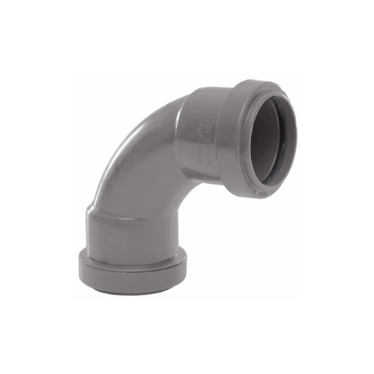 Polypipe Swept Bend (Grey) 40mm x 91.25° - WP14G