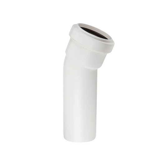Polypipe Push-Fit Soil Boss Bend (White) 32mm x 157.5° - WP19W