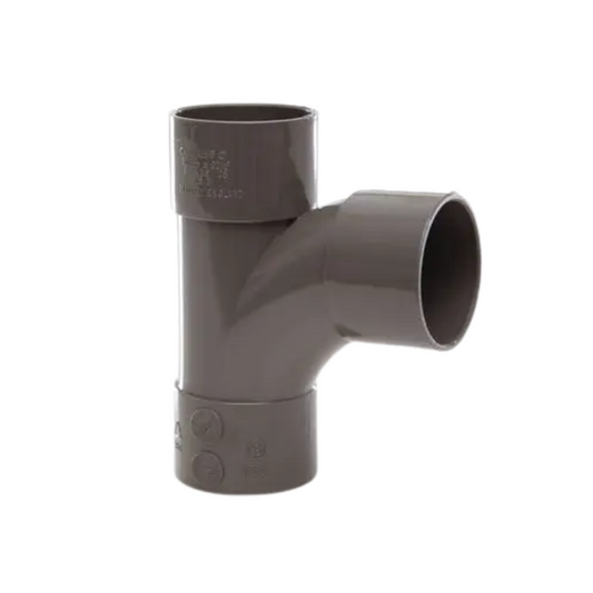 Polypipe Waste Solvent Weld Swept Tee (Grey) 32mm x 92.5° - WS21G