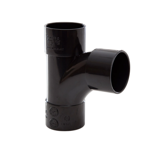 Polypipe Waste Solvent Weld Swept Tee (Black) 32mm x 92.5° - WS21B