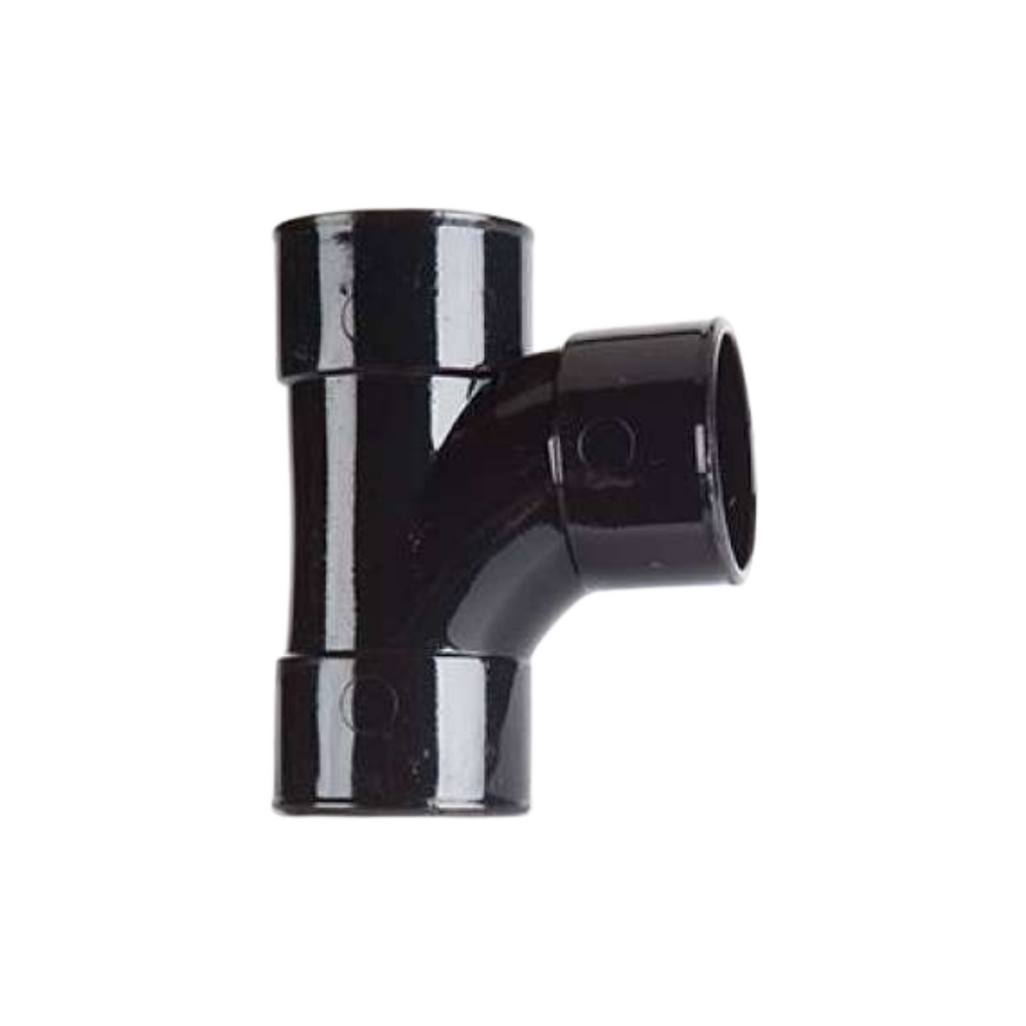 Polypipe Waste Solvent Weld Swept Tee (Black) 50mm x 92.5° - WS316B