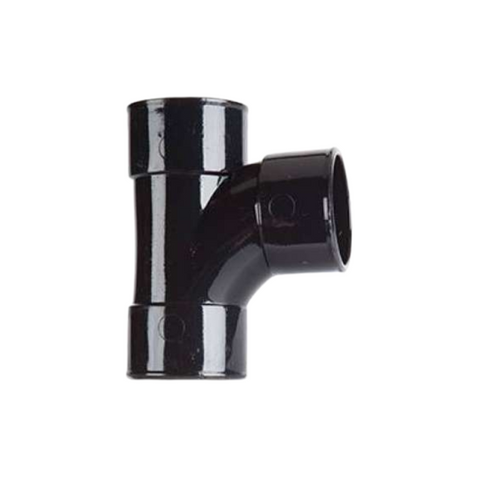 Polypipe Waste Push-Fit Swept Tee (Black) 32mm x 92.5° - MU116B