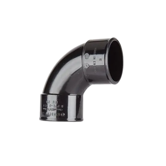 Polypipe Waste Swept Bend (Black) 40mm x 92.5° - MU214B