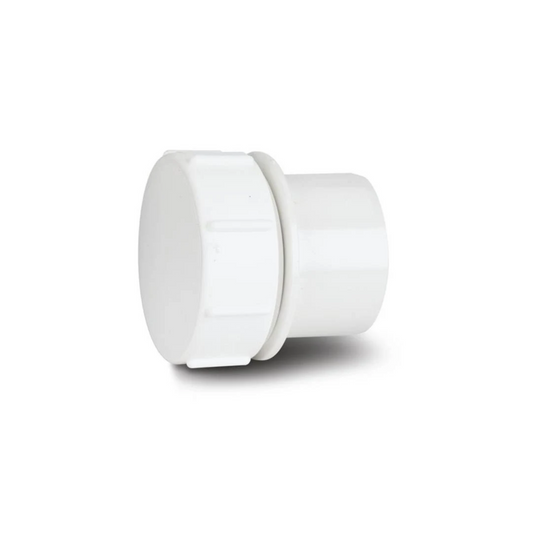 Polypipe Screwed Access Plug (White) 50mm - MU319W