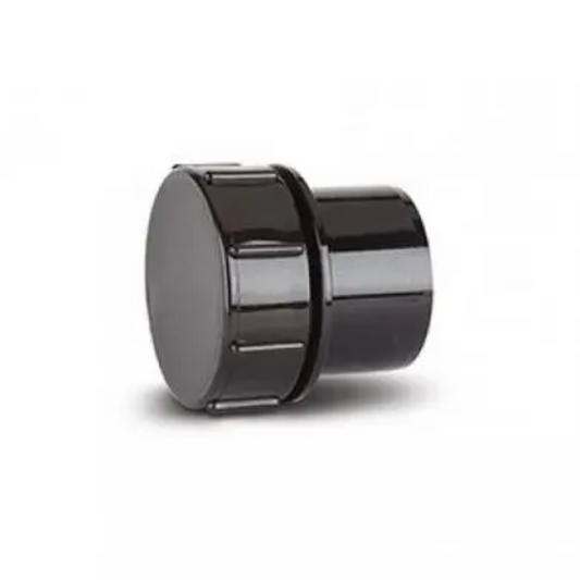Polypipe Screwed Access Plug (Black) 50mm - MU319B