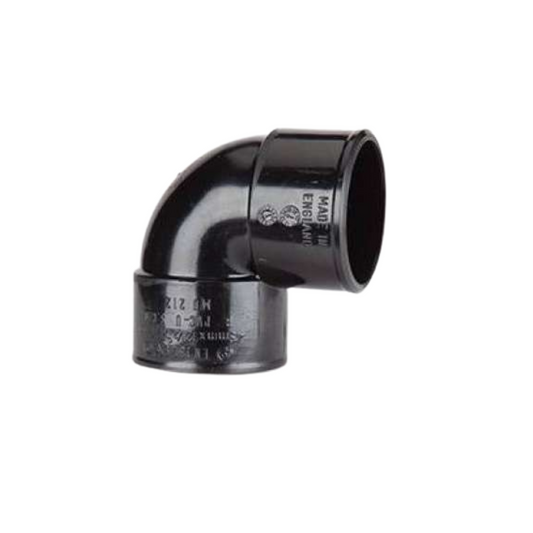 Polypipe Knuckle Bend 90 Degree (Black) 32mm - MU112B