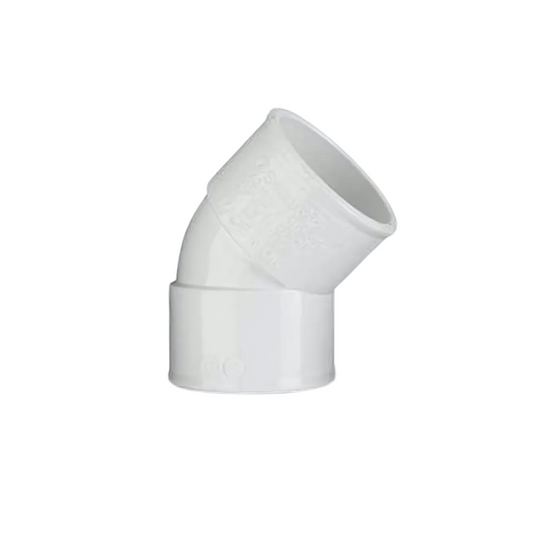 Polypipe Waste Obtuse Bend (White) 40mm x 45° - MU213W