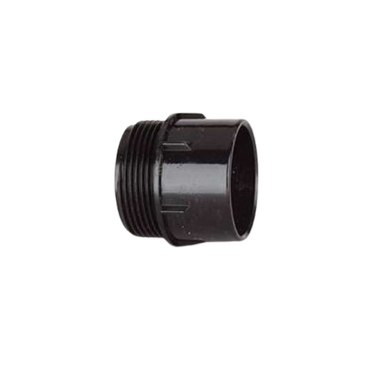 Polypipe Socket x Male Iron BSP Connector (Black) 40mm - MU222B