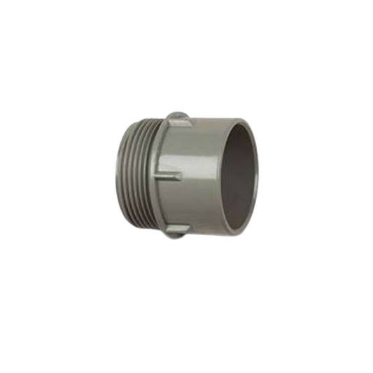 Polypipe Socket x Male Iron BSP Connector (Solvent Grey) 40mm - MU222SG