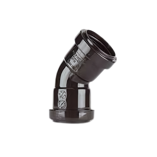 Polypipe Push-Fit Obtuse Bend (Black) 50mm x 135° - WP54B