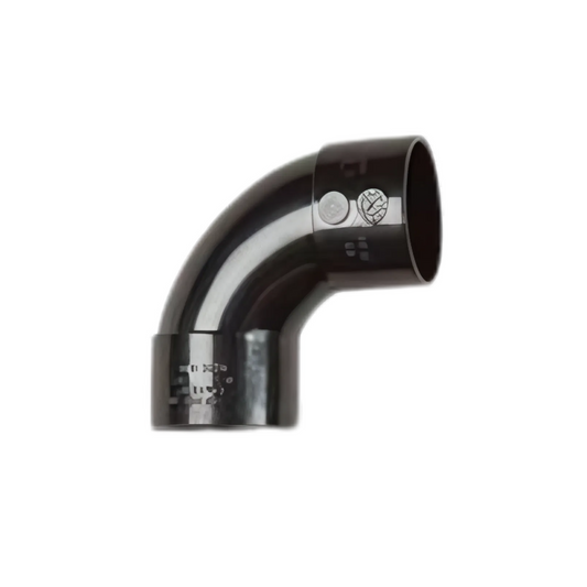 Polypipe Solvent Weld Waste System 90 Degree Swept Bend (Black) 40mm - WS14B