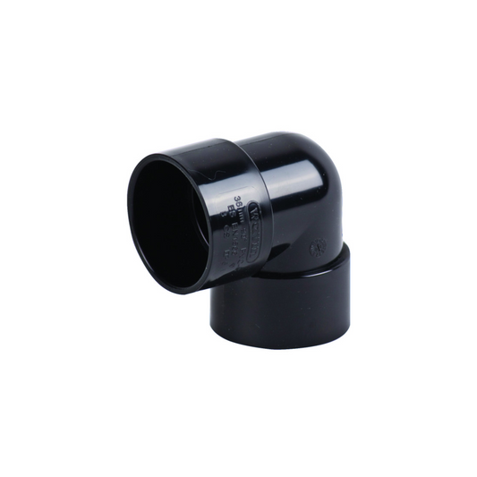 Wavin Osma Waste Knuckle Bend 90 Degree (Black) 32mm - 4M160B