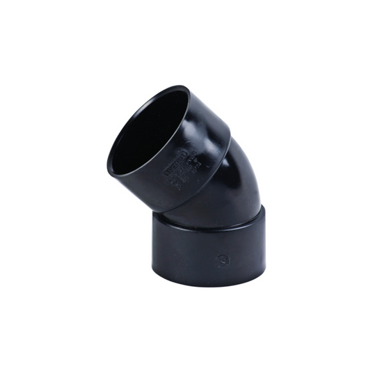 Wavin Osma Waste Bend 45 Degree (Black) 40mm - 5M163B