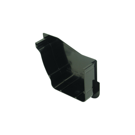 111mm Osma Stormline Stopend Internal Left-Hand - Wavin (Black) - 8T840B